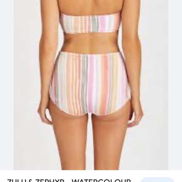 Anthropologie Zulu & Zephyr reversible swim shorts size 4 - Picture 2 of 7